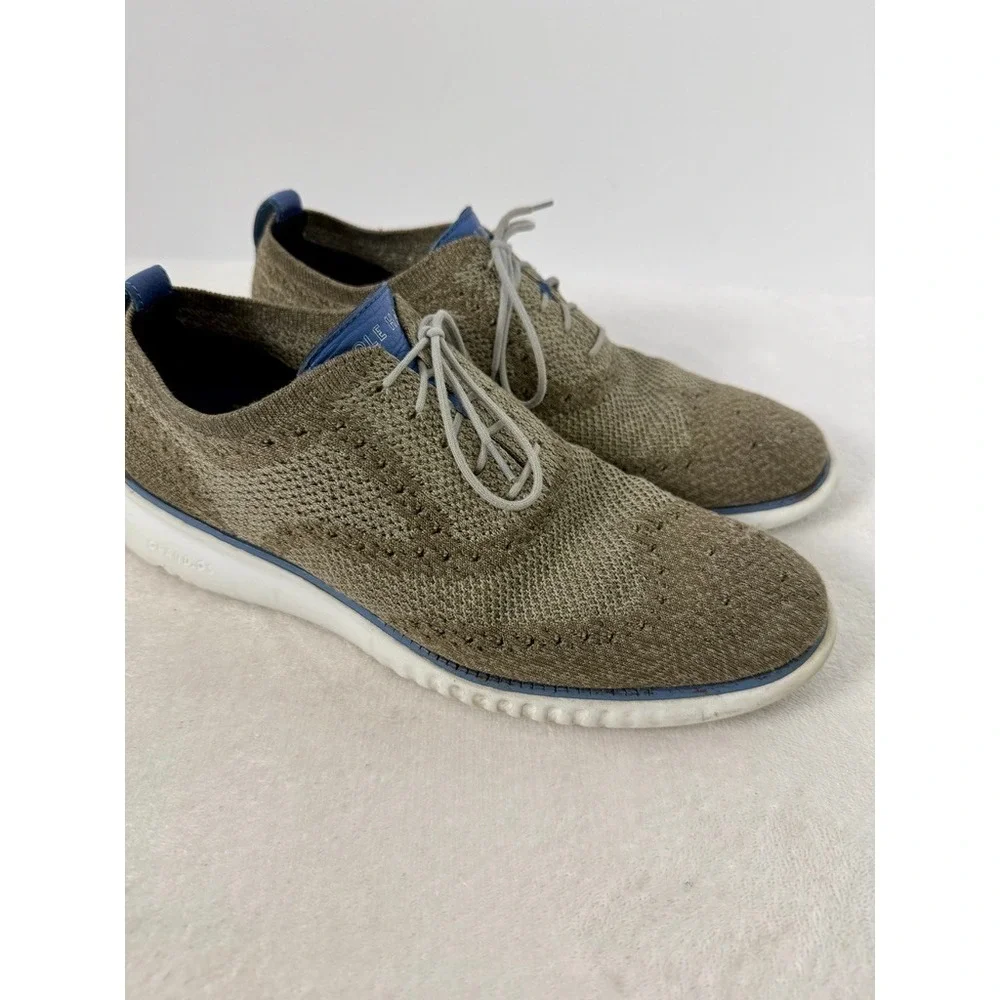 Cole Haan 2 ZERØGRAND Stitchlite Knit Sneakers Tan Gray Men's Size 10M
